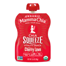 Load image into Gallery viewer, Red Mamma Chia chia squeeze packet on a white background