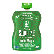 Load image into Gallery viewer, Green Mamma Chia chia squeeze packet on a white background