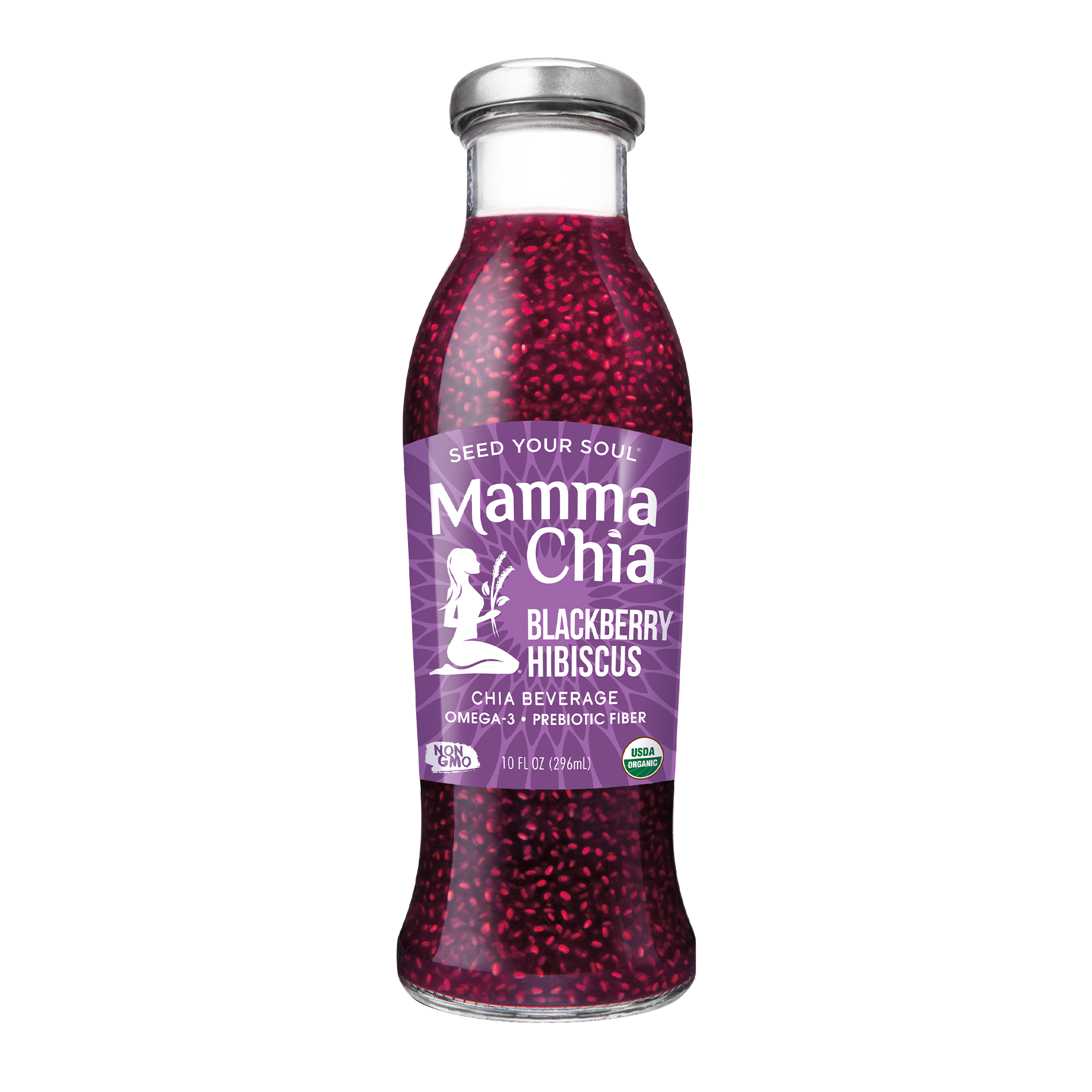 Blackberry Hibiscus Organic Chia Beverage – Mamma Chia