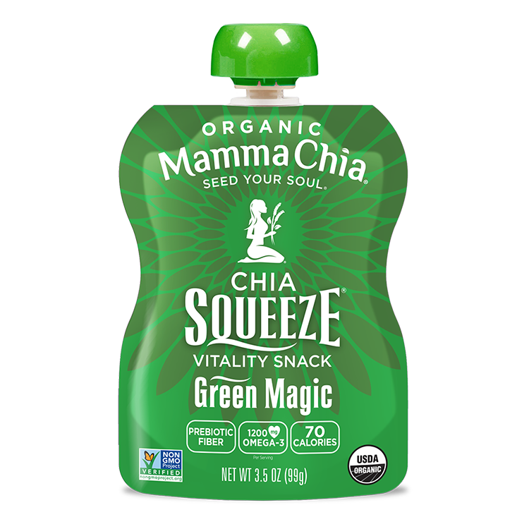 Single Green Magic Organic Chia Squeeze – Mamma Chia