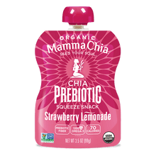 Load image into Gallery viewer, Strawberry Lemonade Organic Chia Prebiotic Squeeze
