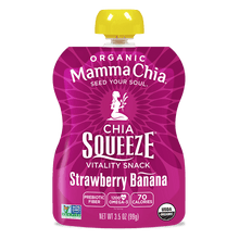 Load image into Gallery viewer, Strawberry Banana Organic Chia Squeeze
