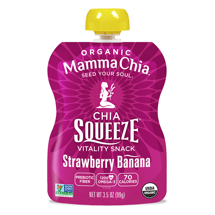 Strawberry Banana Organic Chia Squeeze