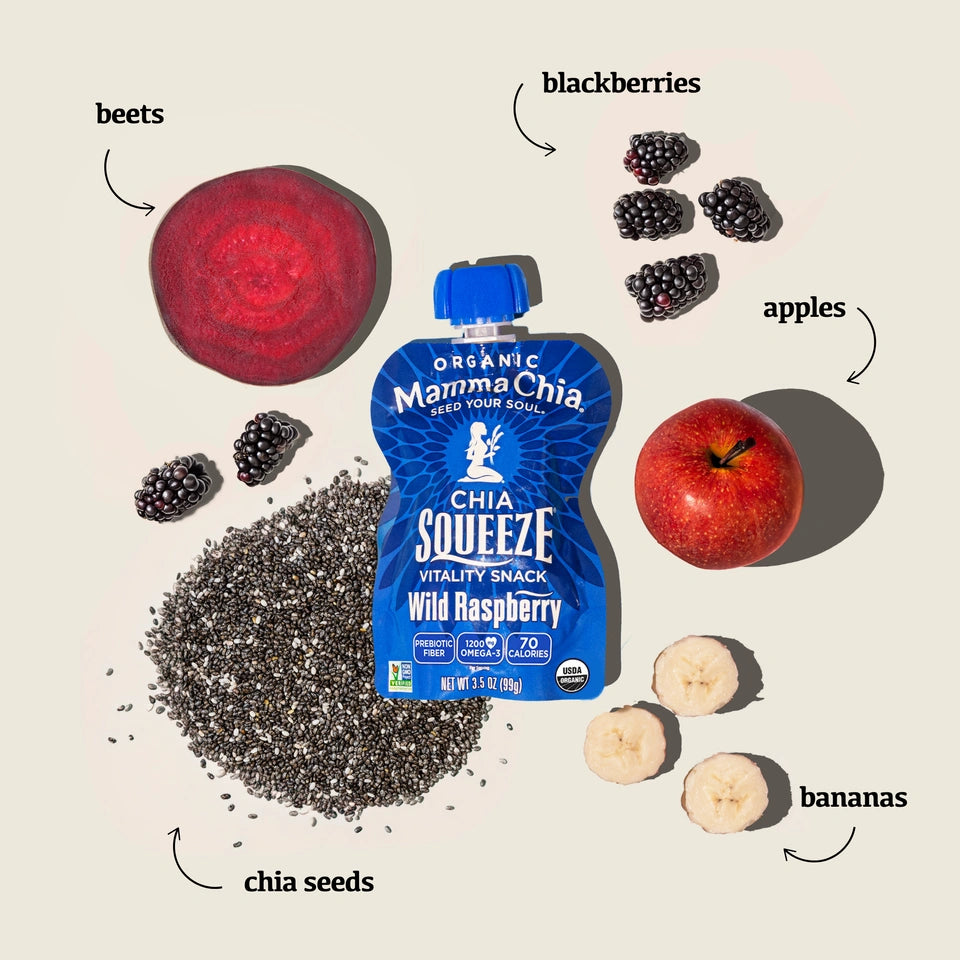 Wild Raspberry Organic Chia Squeeze