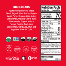 Load image into Gallery viewer, Cherry Love Organic Chia Squeeze
