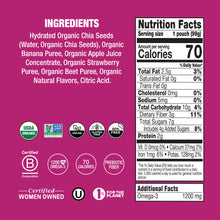 Load image into Gallery viewer, Strawberry Banana Organic Chia Squeeze
