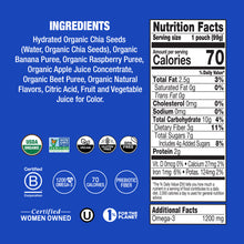 Load image into Gallery viewer, Wild Raspberry Organic Chia Squeeze
