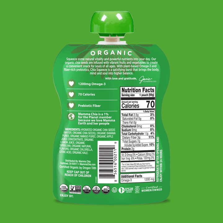 Green Magic Organic Chia Squeeze