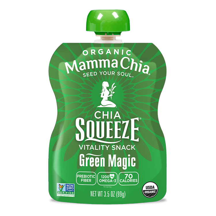 Single Green Magic Organic Chia Squeeze