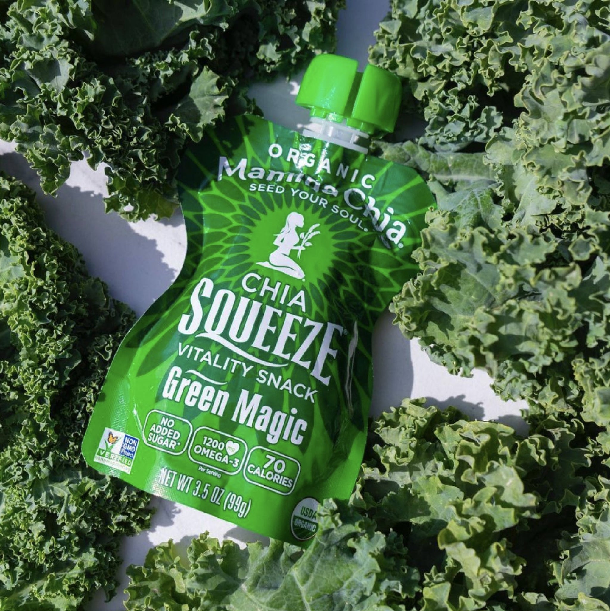 Single Green Magic Organic Chia Squeeze – Mamma Chia