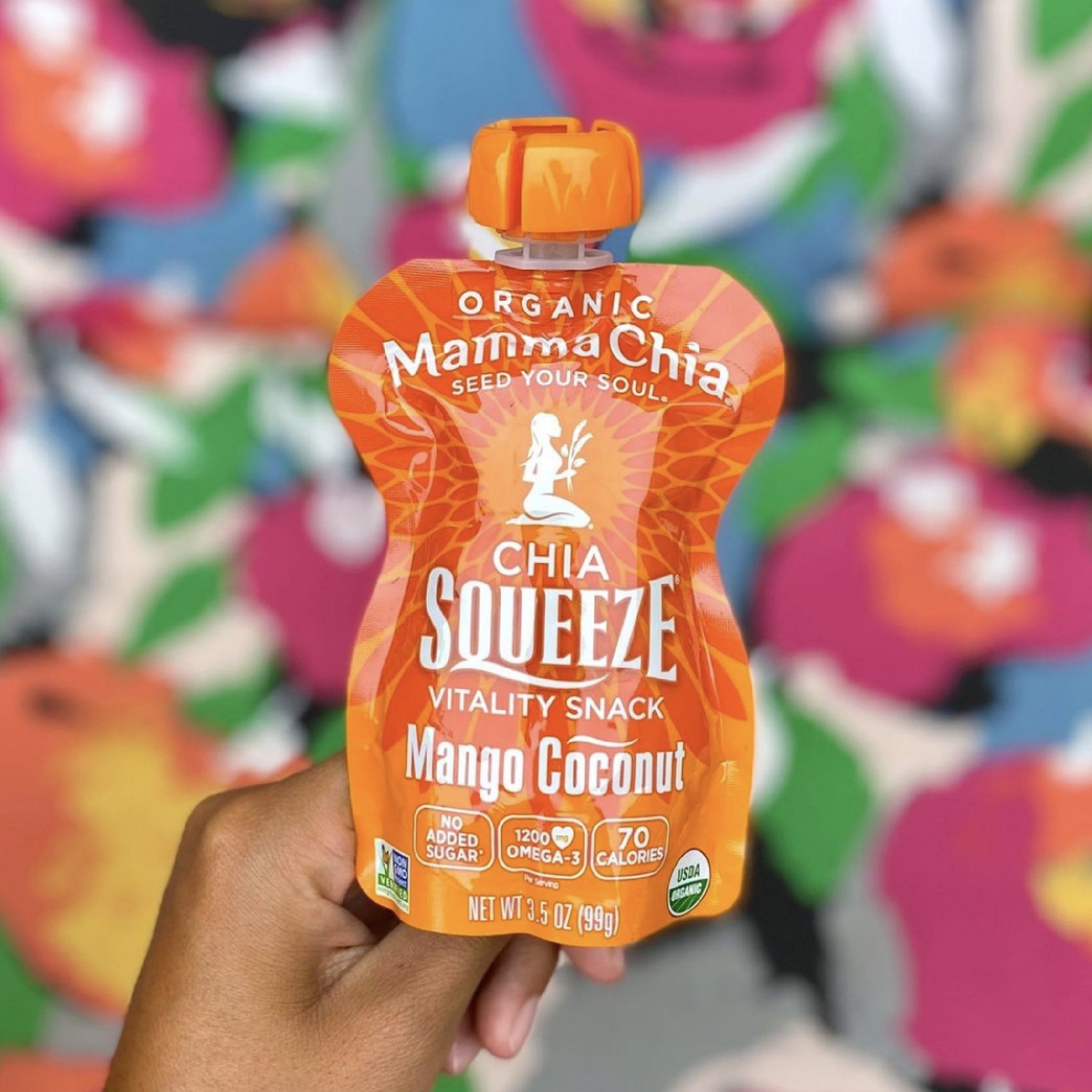 Single Mango Coconut Organic Chia Squeeze – Mamma Chia