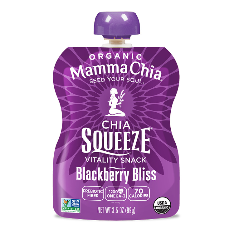 Single Blackberry Bliss Organic Chia Squeeze